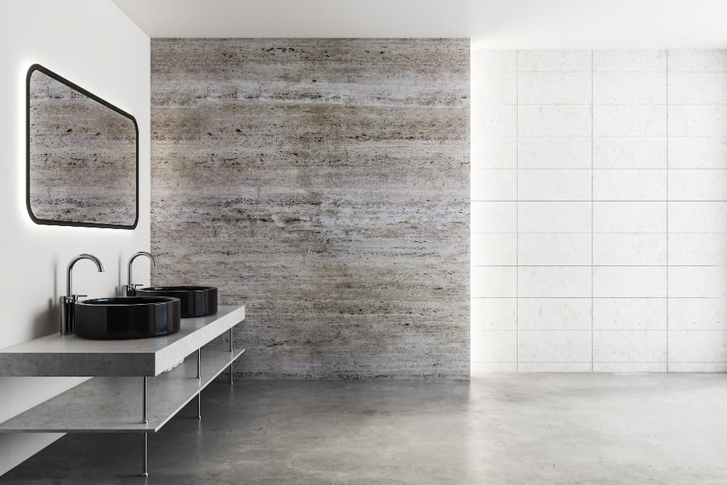 baños modernos sin azulejos